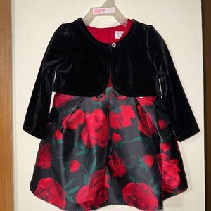 Nwt 12-18m children’s place rose holiday dress with cardigan